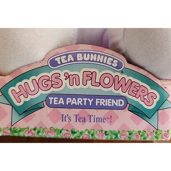 TEA CUP BUNNIES BUNNY HUGS N FLOWERS CANDY VIOLET PARTY TOY WITH BOX Please Read - Picture 2 of 13